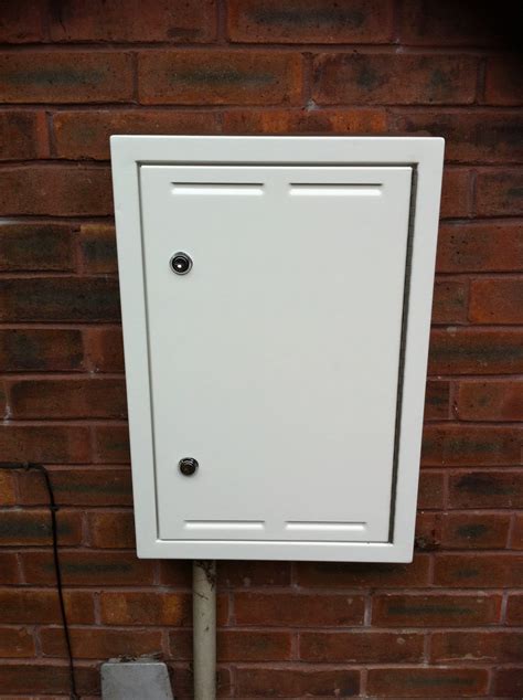 how to secure electric meter box|replace electric meter box door.